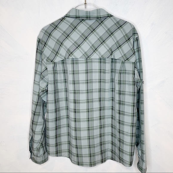 EMS Eastern Mountain Sport  Long Sleeve Vented Button Down Shirt  MEDIUM - Picture 5 of 7